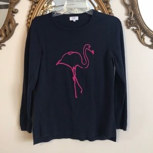 Euc flamingo sweater size small crown ivy